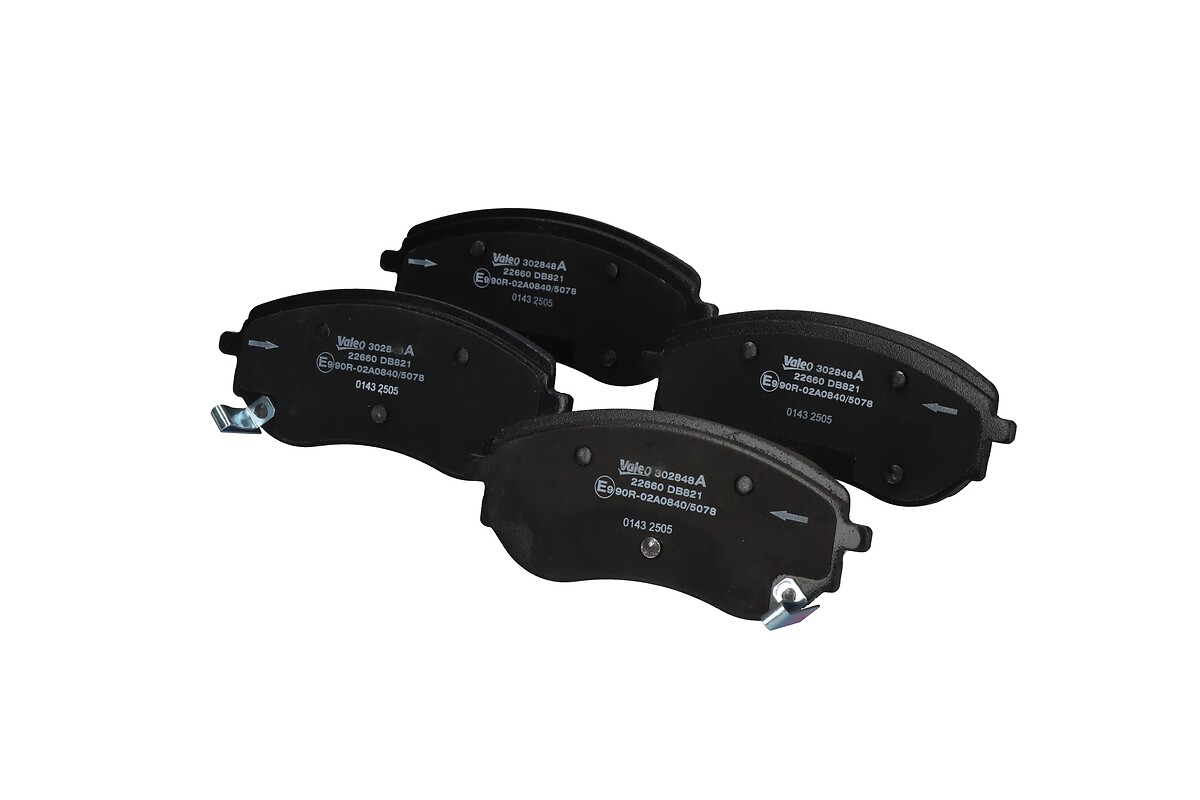 Jeu de 4 plaquettes de frein VALEO ref. 302848A